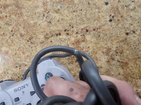 Sony PlayStation 1 One PS1 Gray DualShock Analog Controller SCPH-1200 Read