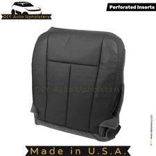 2015-2017 For Ford Expedition Leatherette Perf Driver Bottom Seat Cover Ebony