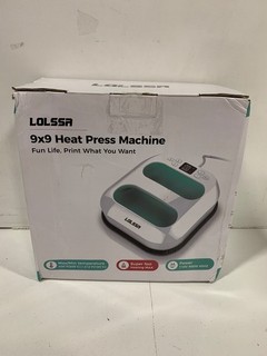 LOLSSA 9" x 9" Super Fast Heating MAX Heat Press Machine w/ Safety Base TEAL