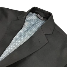 Haggar Men’s Flex Series Ultra Slim Fit 2-Button Performance Blazer Black • 38S