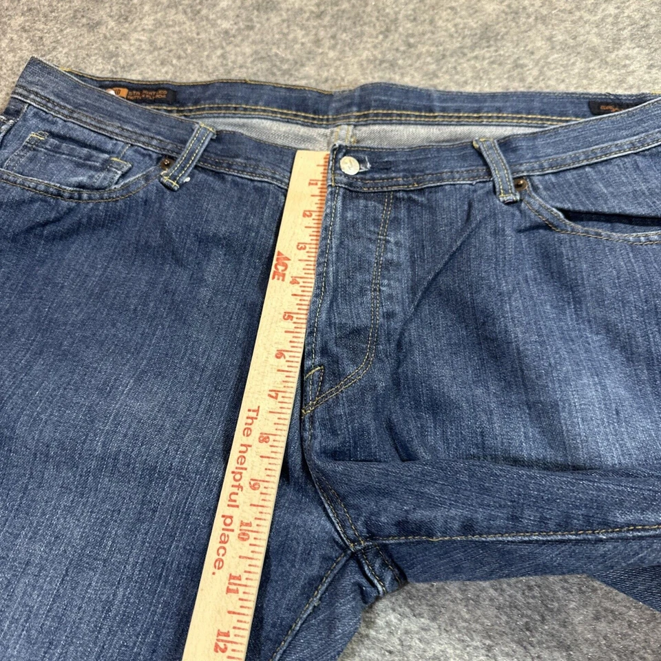 Citizens Of Humanity Sid Straight Leg Button Fly 604 Jeans Mens 40x34 Blue Denim - Image 4 of 4