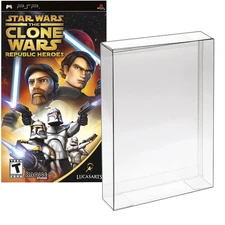 Clear Protective Box For Sony PSP Star Wars the Clone Wars Games Protector Cases