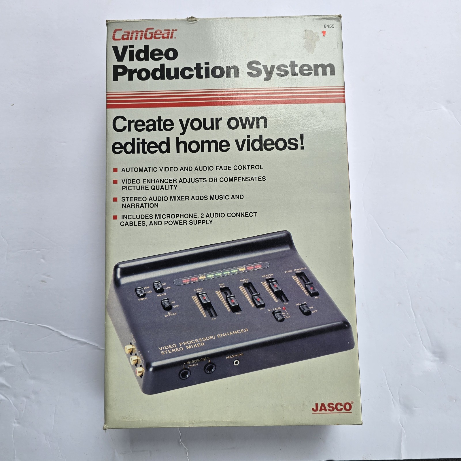 Vintage JASCO CamGear Video Production System Enhancer Stereo Mixer VCR NOS