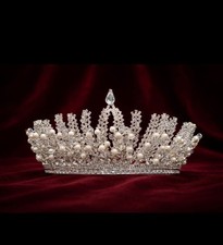 Elegant Princess Tiara Crown Perfect for Parties, Prom Special Occasions .