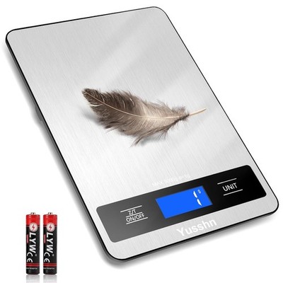 Food Scale, 11lb Kitchen Scale with 0.05oz/1g Precision, 6 Units Tare Function &