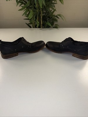 Bed Stu Leather Distressed Oxford Lace Up Dress Shoes Men's Size 10.5Gray