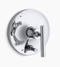 New Kohler K-T14501-4-CP Purist Rite-Temp Valve Trim w/ Push-Button Diverter J1