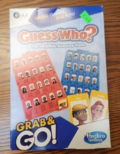 Hasbro Gaming Guess Who? Grab & Go Portable Travel Board Game Ages 6+ 2 Player