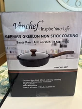 Vinchef Germany Anti Scratch Series 10” 3.5QT Sauté Pan w Lid