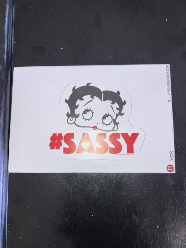 Betty Boop Sticker #SASSY Affordable Rare