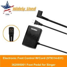 Electronic Foot Control W/Cord (979314-031) 362095001 Foot Pedal for Singer