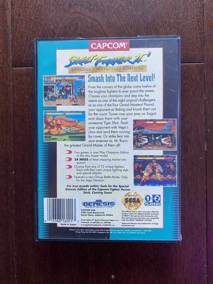 Street Fighter II Special Champion Edition 1993 - Sega Genesis - CIB - Image 2 of 4