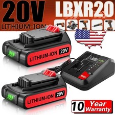 20V 1.5AH 2.0AH Lithium Battery/Charger for Black  Decker 20 Volt LBX20 LBXR20