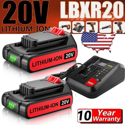 #ad 20V 1.5AH 2.0AH Lithium Battery Charger for Black amp; Decker 20 Volt LBX20 LBXR20 $39.99