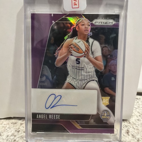 2024 Panini Prizm WNBA Angel Reese #SG-AR Sig Purple Prizm /49 PSA 10 SEALED