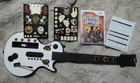 2007 Nintendo Wii Guitar Hero III 3 Legends Rock GAME & CONTROLLER Strap BUNDLE