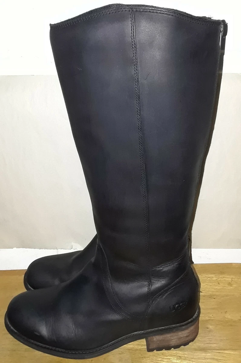 UGG Seldon Women s Tall Leather Riding Boot 1009201 Size 8.5