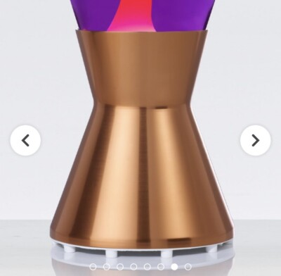 Lava Lamp Mathmos Copper Violet Red Rose Gold Purple Home