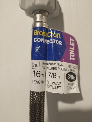 Brasscraft B1-16DL F Polymer Toilet Connector 3/8