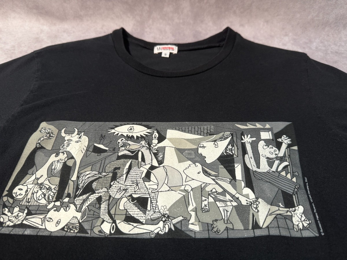 Picasso Guernica Art Painting T-shirt Spain Anti-War Y2K LA