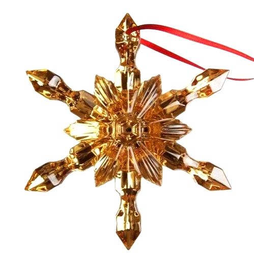 Baccarat クリスタル 星型 ornament Noël 93 Baccarat Crystal Noel Snowflake Ornament Red Mirror 2014 #2808330