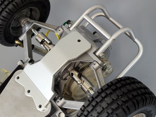 Aluminum Skid Chassis Rear Bottom Plate Tamiya 1/10 Sand Scorcher Buggy SRB - Picture 4 of 8