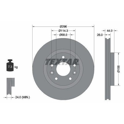 TEXTAR 92274203 Bremsscheiben 2 Stück NISSAN
