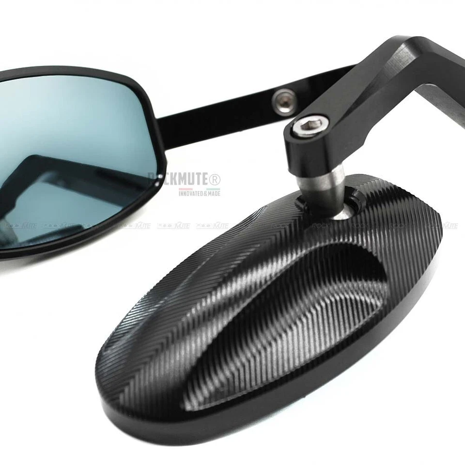 Vintage Round Mirrors Adjustable Pair For Aprilia SR125 SR150 SR160 SR50 SR50R - Image 3 of 4