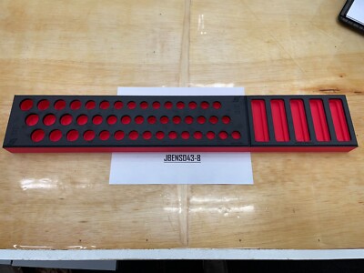 Snap-on Tools RED FOAM ORGANIZER for 45pc 3/8'' Drive Metric Socket Set FMS003BR