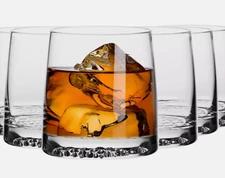 Whisky Glasses | Set of 6 | 12.5 Oz | Fjord Collection | Drinking Glasses NEW