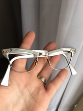 Vintage 50S 1950S Cat Eye Aluminum Eyeglass Frames American Optical