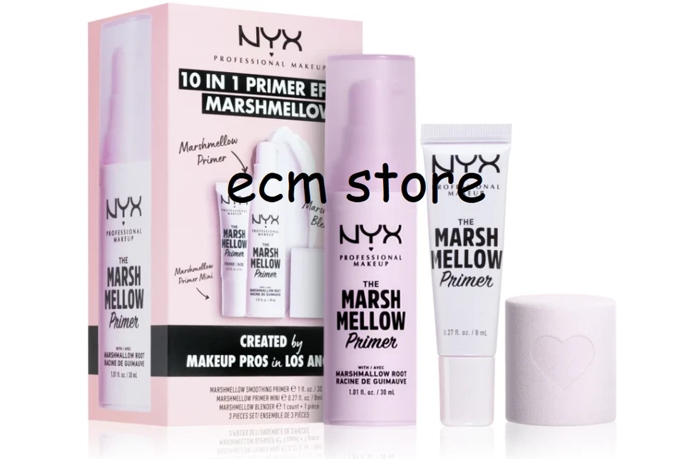 NYX Coffret Cadeau 10 En 1 Primer Effect Marshmellow Pour Fond De Teint / EBQC - Photo 1/1