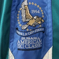 Descente Mens Colorblock Blue Green Ski Jacket Size Medium World Cup