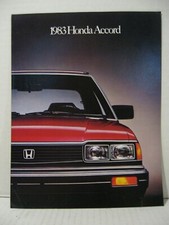 1983 Honda Accord Lx Hatchback Sedan Car Dealer Brochure Folder