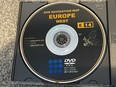 LEXUS DVD ROM 2011-12 VER.1 NAVI DISC SATELLITENNAVIGATION EUROPA SET 4 DISCS