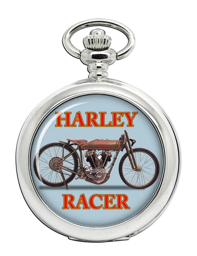 Harley Racer Motorrad Taschenuhr