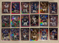 2024 Topps Chrome Football New York GIants Lawrence Taylor Pink Eli Manning