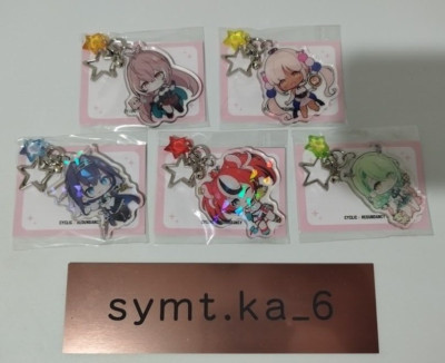 Hololive English Clear Keychain set of 5 Doujin Circle CYCLIC REDUNDANCY NEW