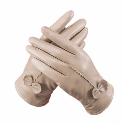 Women's Ladies  Lambskin Leather Gloves Winter Warm Driving Soft Lining