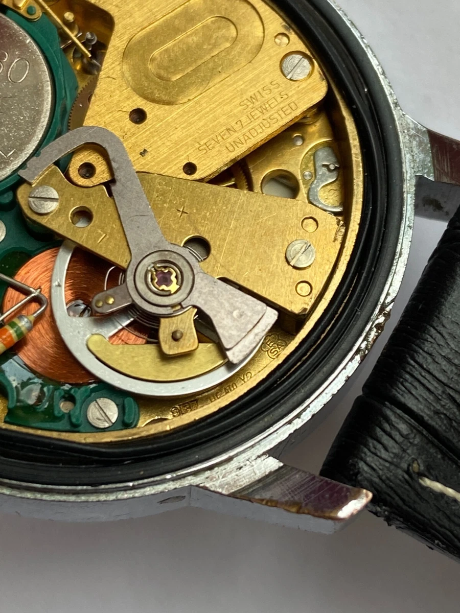 VINTAGE RARE MEN WATCH JAZ ELECTRONIC SWISS CAL 9157 E SA VC ATO Y