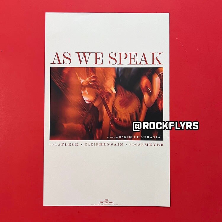 AS WE SPEAK Original 11x17 Record store promo poster