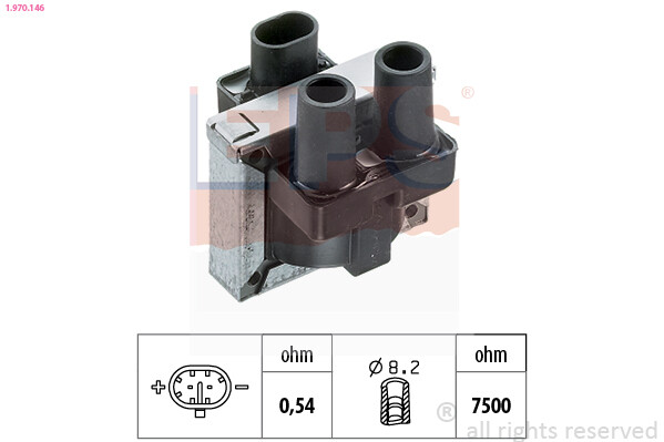 1.970.146 EPS Ignition Coil for ALFA ROMEO,FIAT,LANCIA