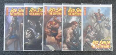Red Sonja -The Superpowers Nr. 1-5 - Dynamite Entertainment USA - Z. 1