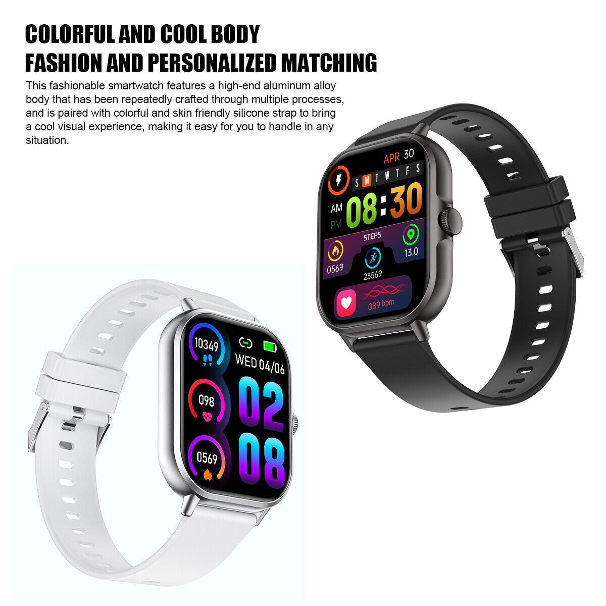 2024 Smart Watch For Men/Women, Waterproof Smartwatch Bluetooth iPhone