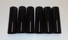 SET OF 6, 4" TALL BLACK PLASTIC EDISON STANDARD CANDLE COVERS 50298JQ