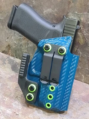 Kydex Holster Made To Fit Glock 43/43X & Glock 43X MOS. Nova Blue / Green