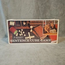 New Vintage Sealed 1971 Scrabble Sentence Cube Game HTF Rare Selchow & Righter