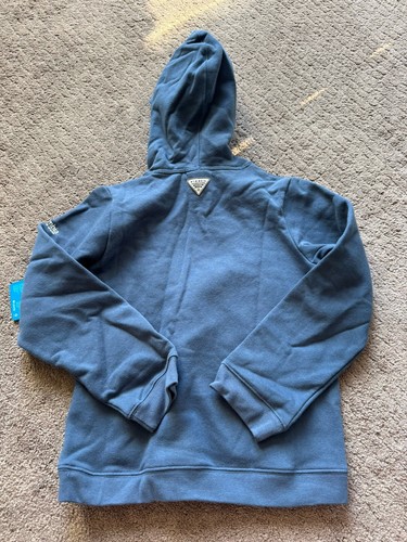Columbia Boys Hunt Flag Hoodie Blue Youth Small $40 - Picture 5 of 6