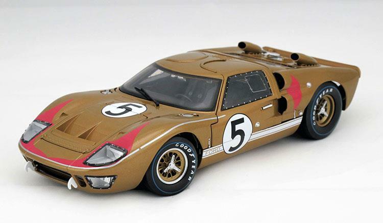 New Acme 1:18 Scale #5 1966 Ford GT40 MKII 24 Hours of Le Mans - 3rd Place, Gold