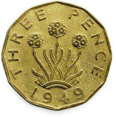 Buy 1937 TO 1952 GEORGE VI BRASS THREE PENCE CHOICE OF YEAR / DATE